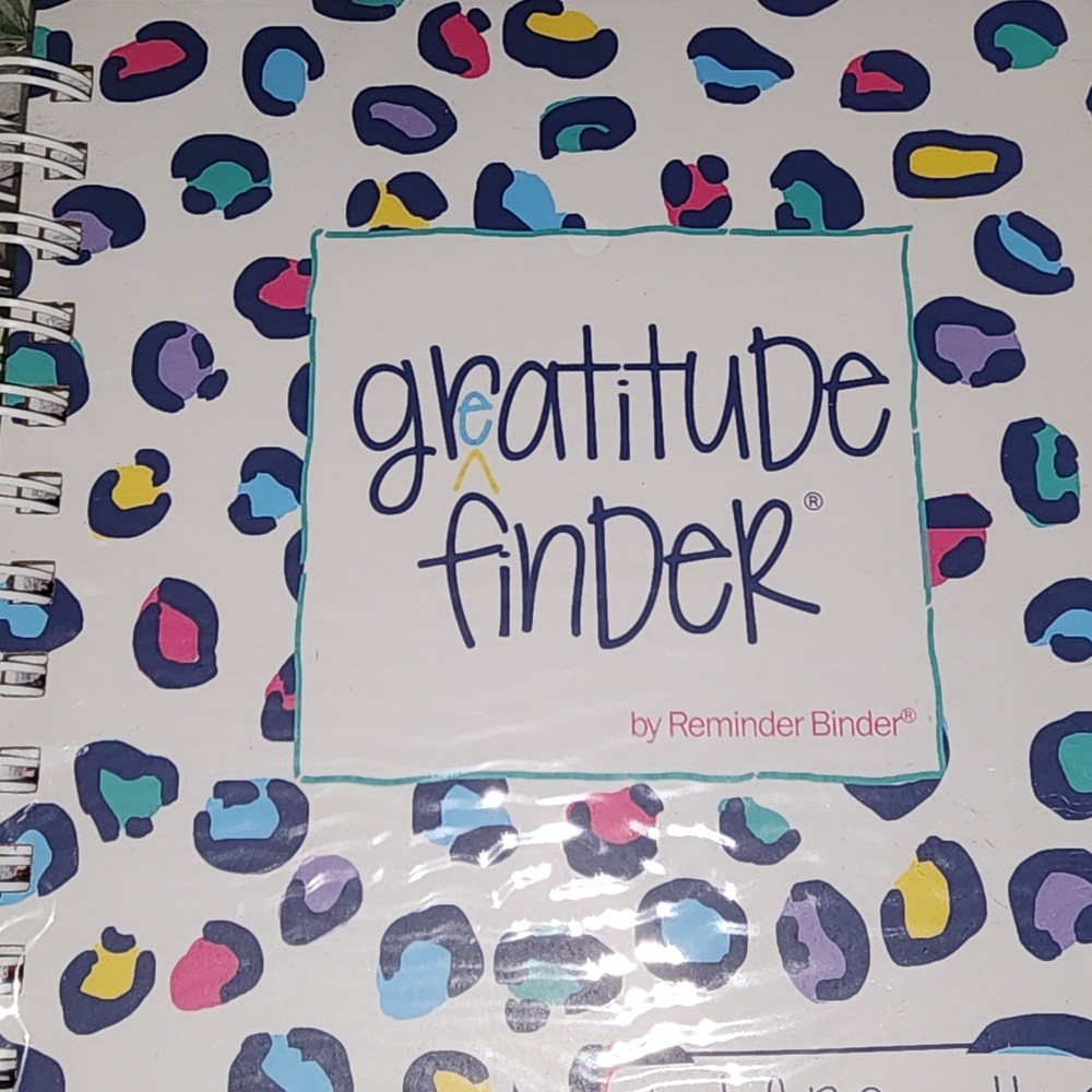 Gratitude Finder by - Colorful Leopard Print Journal